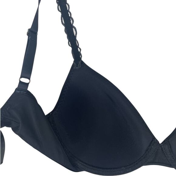 Natori Pure Lux Custom Coverage Contour Underwire Bra Lace Straps 732080 Sz 32DD - Picture 9 of 14